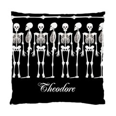 Personalized Black Halloween Skeleton - Standard Cushion Case (One Side)
