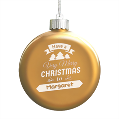 Christmas - LED Glass Round Ornament