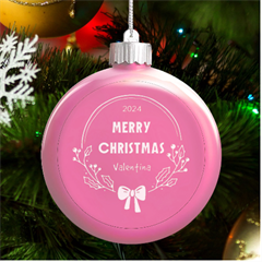 Christmas - LED Glass Round Ornament