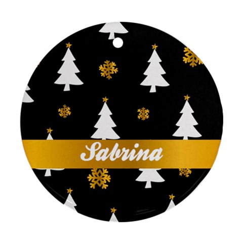 Personalized Christmas Tree Black By Anita Kwok Front