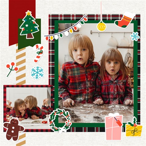 Personalized Christmas Scrapbook Page 12  X 12  By Joe 12 x12  Scrapbook Page - 1