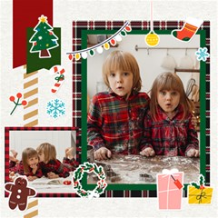 Personalized Christmas Scrapbook Page 12  X 12 