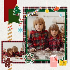 Personalized Christmas ScrapBook Page 8  x 8 