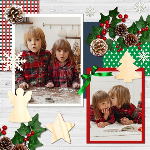 Personalized Christmas Scrapbook Page 12  X 12  By Joe 12 x12  Scrapbook Page - 1