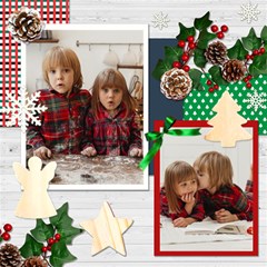 Personalized Christmas Scrapbook Page 12  X 12 