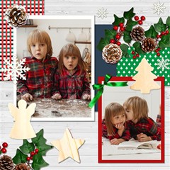 Personalized Christmas ScrapBook Page 12  x 12 