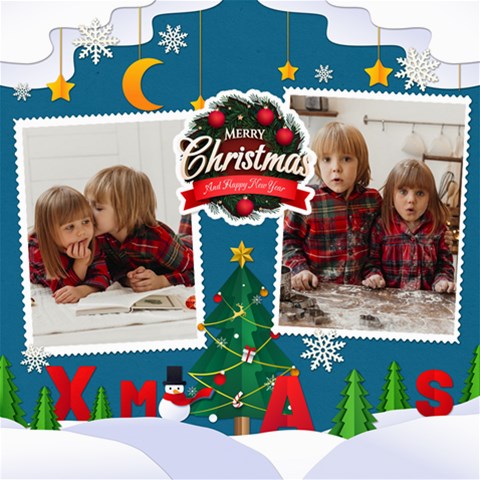 Personalized Christmas Scrapbook Page 8  X 8  By Joe 8 x8  Scrapbook Page - 1