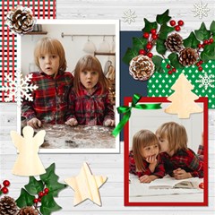 Personalized Christmas Scrapbook Page 12  X 12 