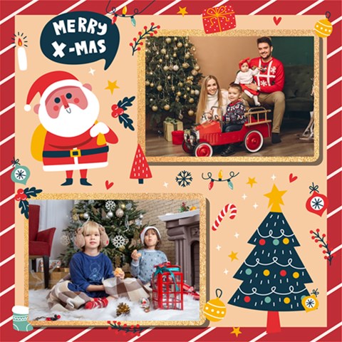 Personalized Christmas Scrapbook Page 12  X 12  By Joe 12 x12  Scrapbook Page - 1