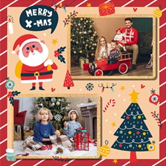 Personalized Christmas Scrapbook Page 12  X 12 