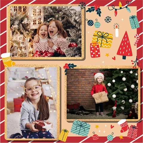 Personalized Christmas Scrapbook Page 8  X 8  By Joe 8 x8  Scrapbook Page - 2