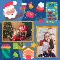 Personalized Christmas Scrapbook Page 12  X 12 