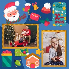 Personalized Christmas Scrapbook Page 8  X 8 