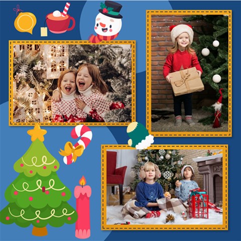 Personalized Christmas Scrapbook Page 8  X 8  By Joe 8 x8  Scrapbook Page - 2