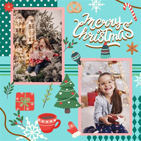 Personalized Christmas Scrapbook Page 12  X 12  By Joe 12 x12  Scrapbook Page - 1