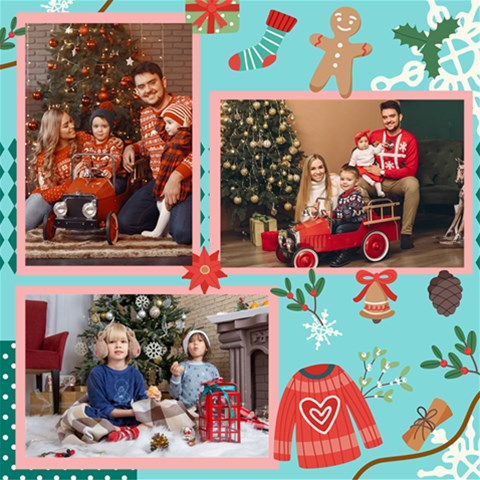 Personalized Christmas Scrapbook Page 8  X 8  By Joe 8 x8  Scrapbook Page - 2