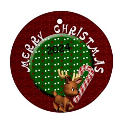 test - Round Ornament (Two Sides)