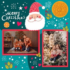 Personalized Christmas Scrapbook Page 12  X 12 