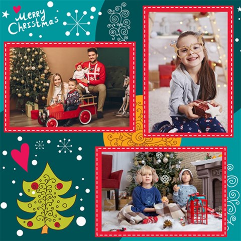 Personalized Christmas Scrapbook Page 8  X 8  By Joe 8 x8  Scrapbook Page - 2