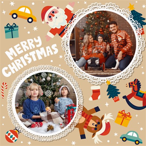 Personalized Christmas Scrapbook Page 8  X 8  By Joe 8 x8  Scrapbook Page - 1
