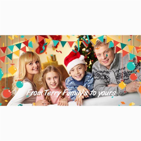 Xmas By Oneson 8 x4  Photo Card - 8