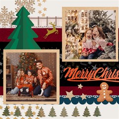 Personalized Christmas Scrapbook Page 12  X 12 