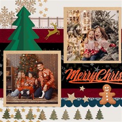 Personalized Christmas Scrapbook Page 8  X 8 