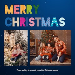 Personalized Christmas Scrapbook Page 12  X 12 