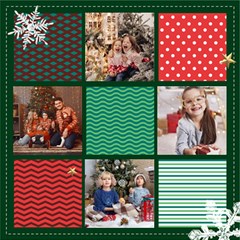Personalized Christmas Scrapbook Page 12  X 12 