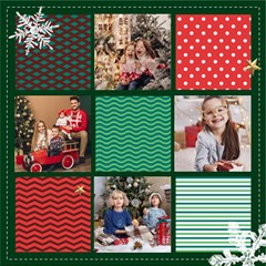 Personalized Christmas Scrapbook Page 8  X 8 
