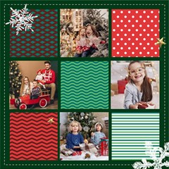 Personalized Christmas ScrapBook Page 8  x 8 