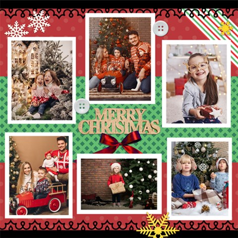 Personalized Christmas Scrapbook Page 12  X 12  By Joe 12 x12  Scrapbook Page - 1