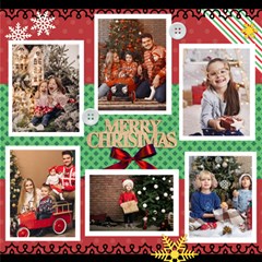 Personalized Christmas ScrapBook Page 12  x 12 