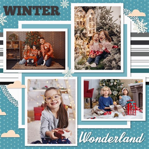 Personalized Christmas Scrapbook Page 8  X 8  By Joe 8 x8  Scrapbook Page - 1