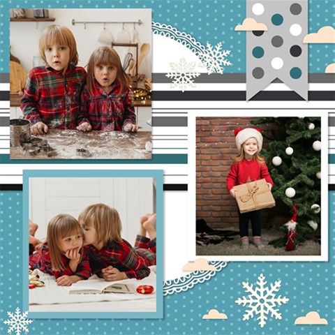 Personalized Christmas Scrapbook Page 12  X 12  By Joe 12 x12  Scrapbook Page - 1