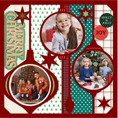 Personalized Christmas ScrapBook Page 12  x 12 