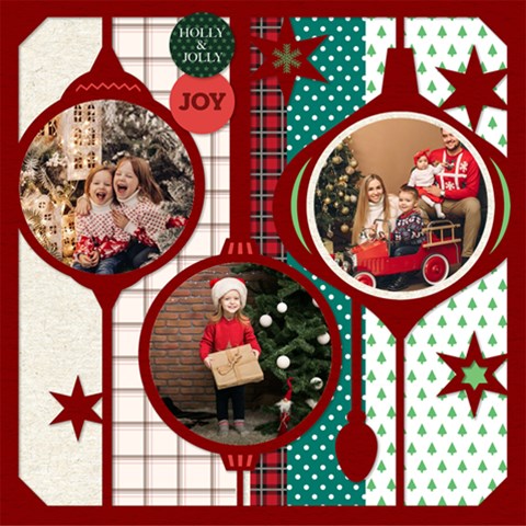 Personalized Christmas Scrapbook Page 12  X 12  By Joe 12 x12  Scrapbook Page - 2