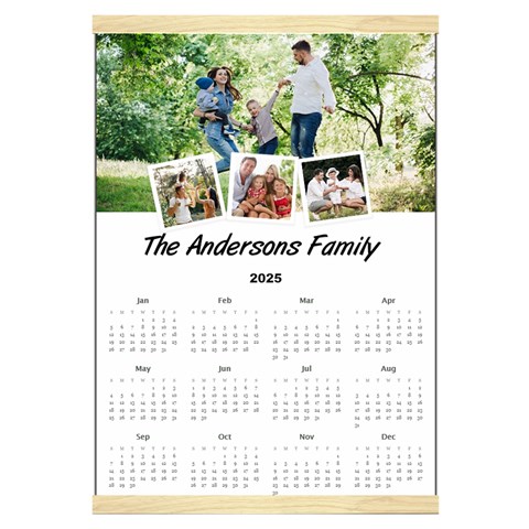 Personalized Family Calendar By Joe Front - Jan 2025