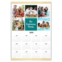 Personalized Family Calendar - Canvas Yearly Calendar 16  x 22 