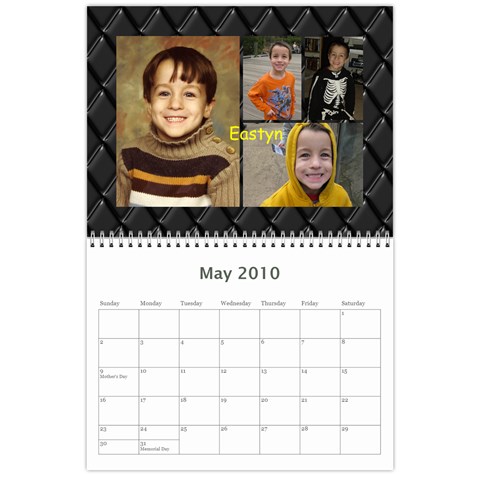 2010 Calendar By Sarah May 2010