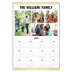 Personalized Family Calendar - Canvas Yearly Calendar 16  x 22 