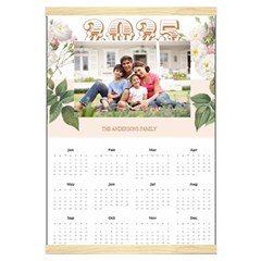 Personalized Family Calendar - Canvas Yearly Calendar 16  x 22 