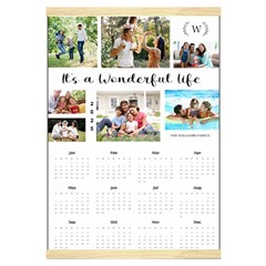 Personalized Family Calendar - Canvas Yearly Calendar 16  x 22 