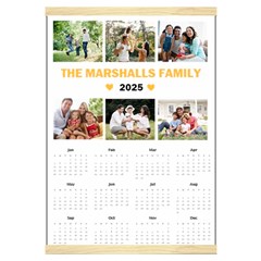 Personalized Family Calendar - Canvas Yearly Calendar 16  x 22 