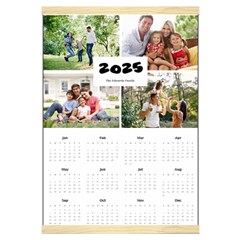 Personalized Family Calendar - Canvas Yearly Calendar 16  x 22 