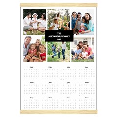 Personalized Family Calendar - Canvas Yearly Calendar 16  x 22 