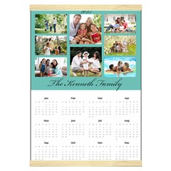 Personalized Family Calendar - Canvas Yearly Calendar 16  x 22 