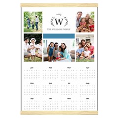 Personalized Family Calendar - Canvas Yearly Calendar 16  x 22 