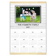 Personalized Family Calendar - Canvas Yearly Calendar 16  x 22 