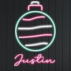 Personalized Christmas Ball Name - Neon Signs and Lights